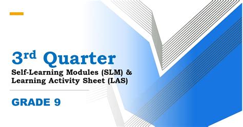 Grade 9 – 3RD QUARTER SELF.